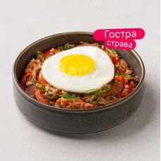 Тяхан зі свининою та яйцем (гострий) Тяхан зі свининою та яйцем (гострий)