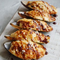 Мідії запечені вершкові